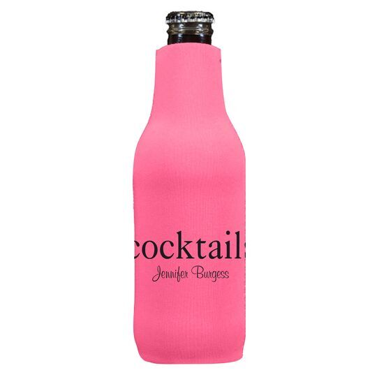 Big Word Cocktails Bottle Huggers